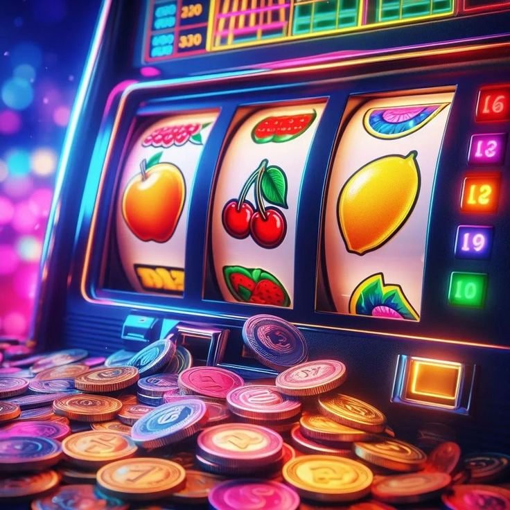 Antarmuka permainan Mega Moolah dengan gulungan, simbol, dan tampilan jackpot progresif