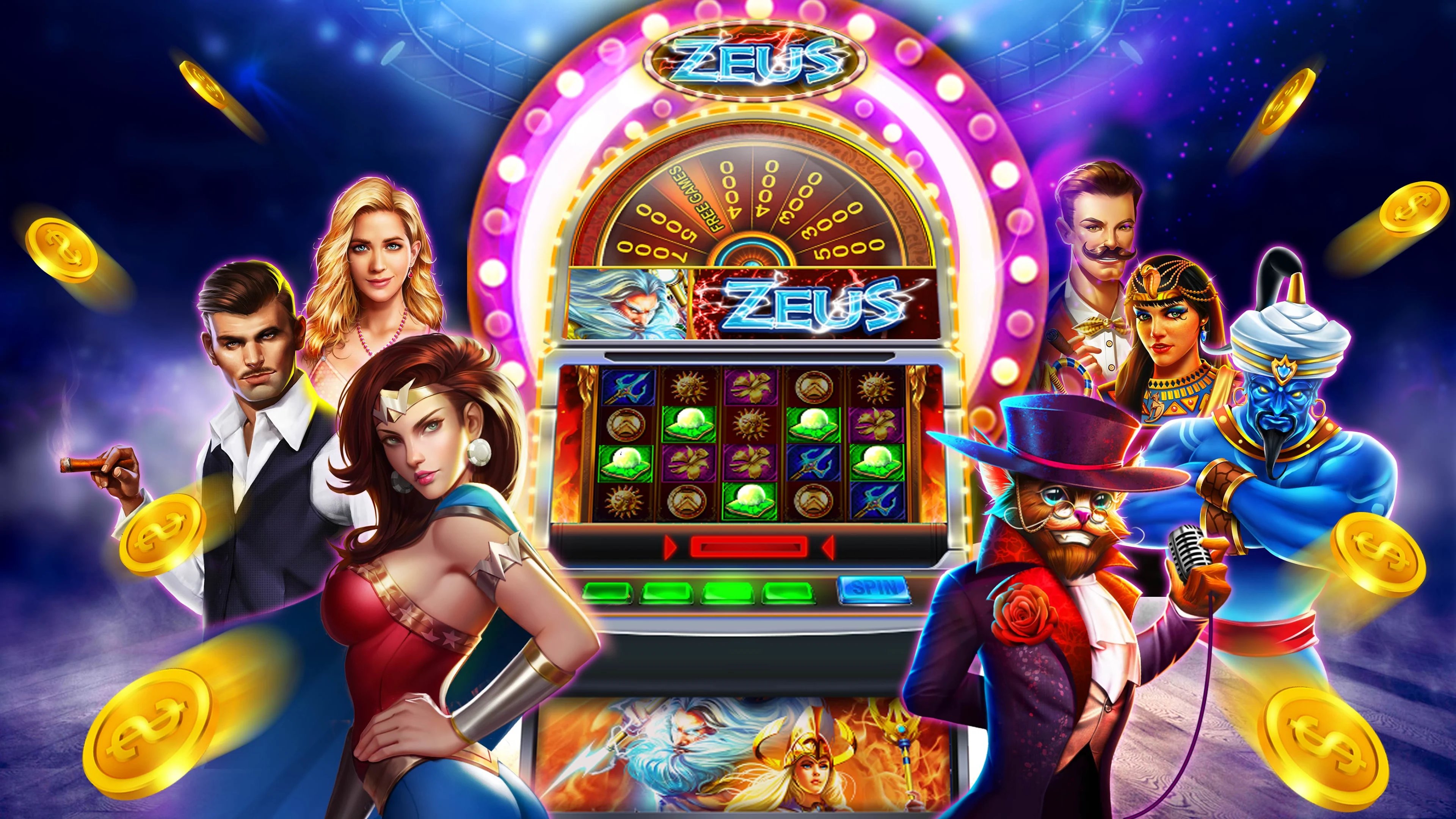 Layar permainan Sweet Bonanza menampilkan grid 6x5 dengan simbol buah dan permen